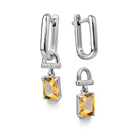 Серьги подвесные 02-4463.00ЦТ-00 серебро_1