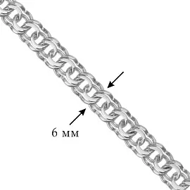 Цепь НЦ22-052Ю-3 d0.90 серебро Полновесная_1