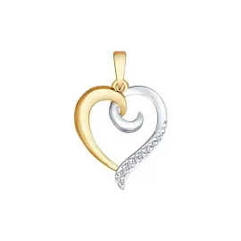 Подвеска 035084 золото Сердце_2