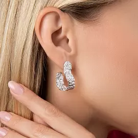 Серьги E1212-W серебро_1