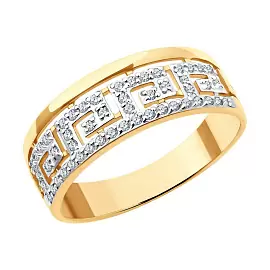 Кольцо 019348 золото версаче_0