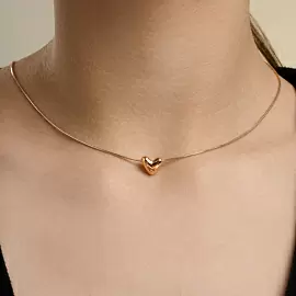 Подвеска бегунок 036690 золото Сердце_3