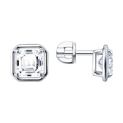 Серьги пусеты 94027830 серебро