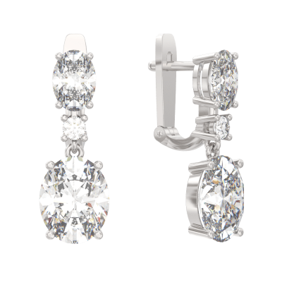 Серьги подвесные 1046532-01210 серебро
