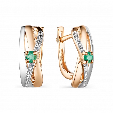 Серьги 23836-101 золото