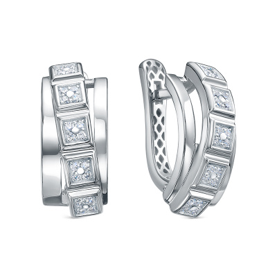 Серьги дс1202022р серебро Шопард