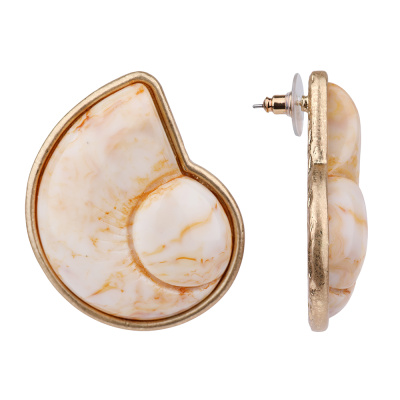 Серьги 281110142bg бижутерный сплав Ракушка