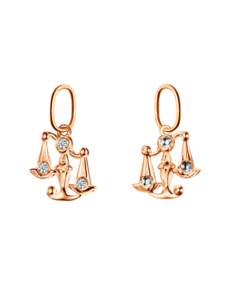 Подвеска знак зодиака ЗЗ.вес1 золото Весы