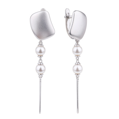 Серьги подвесные 1061352-01259-2S серебро