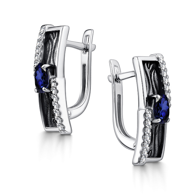 Серьги 02-4361.0ГТС-17 серебро