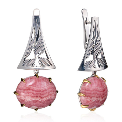 Серьги подвесные ER071476RDC-COV-M серебро