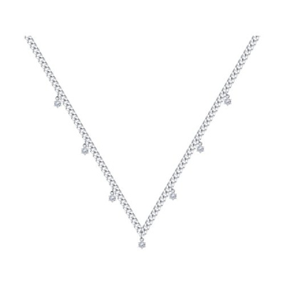 Колье 94070427 серебро с подвесками