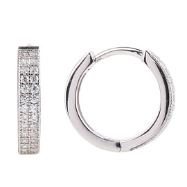 Серьги конго LLE588 серебро Дорожка