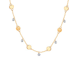 Колье Т102112198 золото Круг