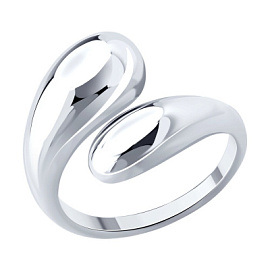 Кольцо 94014617 серебро Боттега Венета