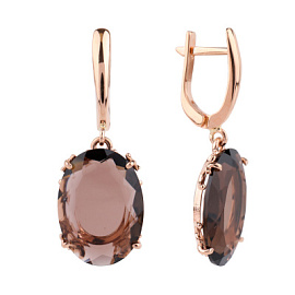 Серьги подвесные 3410 раух золото