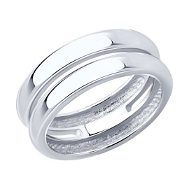 Кольцо 94014483 серебро