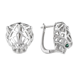 Серьги 502150450 ювелирный сплав Картье пантера