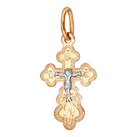 Крест христианский 23-0012 золото Полновесный