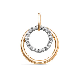 Подвеска 033180 золото Круг