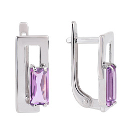 Серьги 2-1233 ам серебро