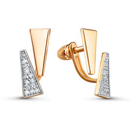 Серьги джекеты 0506530 золото