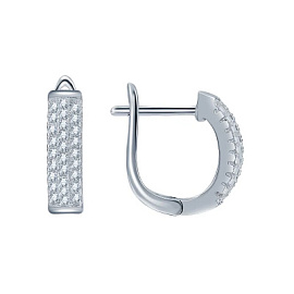 Серьги дорожка LLE552 серебро