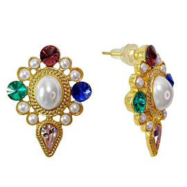 Серьги 3-2268-Y ювелирный сплав