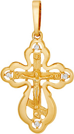 Крест христианский 20371 золото Полновесный