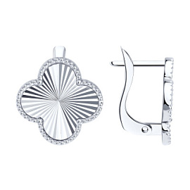 Серьги 0200602-3 золото Ван Клиф