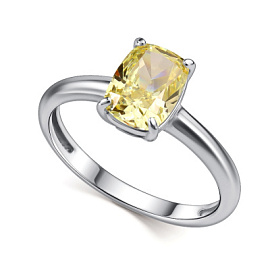 Кольцо один камень 01-4763.0БТ6-00 серебро