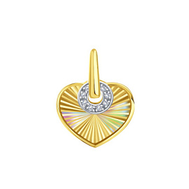 Подвеска Т947636153 золото Сердце