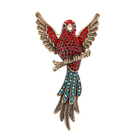 Брошь 261110322or ювелирный сплав Птица