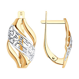 Серьги 027307 золото