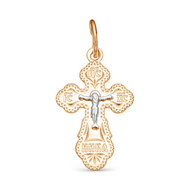 Крест христианский 23-0007 золото Полновесный