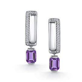 Серьги подвесные 02-5459.00АМ-00 серебро