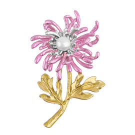 Брошь 61590330-2 ювелирный сплав Цветок