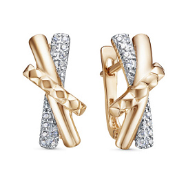 Серьги 21804198 золото