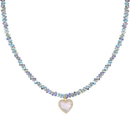 Бусы чокер К-Юв-80.1Ч-36л ювелирный сплав Сердце