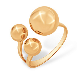 Кольцо К1006497 золото Шар