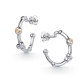 Серьги конго 02-5363.000Б-00 серебро