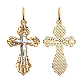 Крест христианский 121452 золото Полновесный