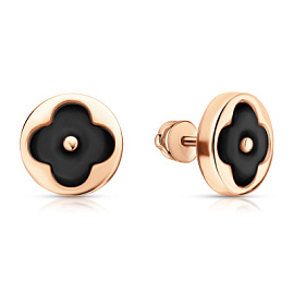 Серьги пусеты 2002753-1 золото Луи Виттон