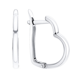 Серьги 2340401893 серебро Сердце