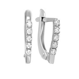 Серьги дорожка с105055р серебро Дорожка