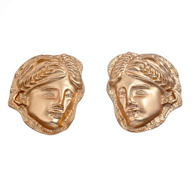 Серьги Mo-Y25.06-120.13 ювелирный сплав Лицо