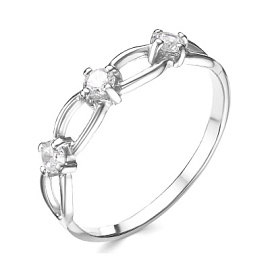 Кольцо к103410р серебро