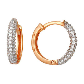 Серьги конго 292207111 золото