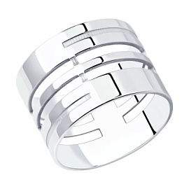 Кольцо 94013616 серебро