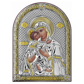 Икона 6394.O3 ювелирный сплав Владимирская Божья Матерь